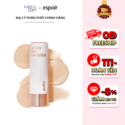  Kem Nền Dạng Thỏi Espoir Be Glow Stick Foundation SPF50+ PA++++ 
