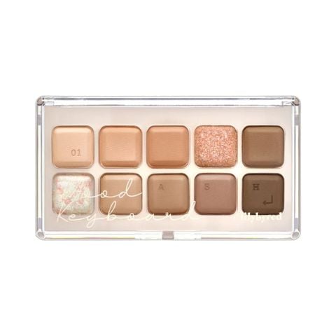  Bảng Phấn Mắt 10 Ô Lilybyred Mood Keyboard Eyeshadow 