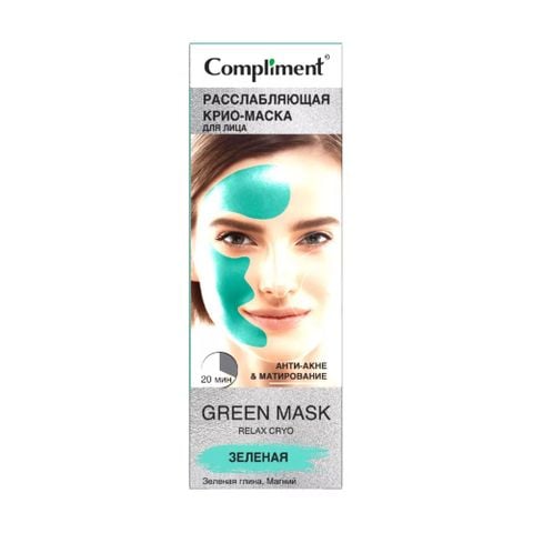  Mặt Nạ Đất Sét Làm Sạch Sâu Giảm Mụn Se Lỗ Chân Lông Compliment No Problem Green Face Mask 