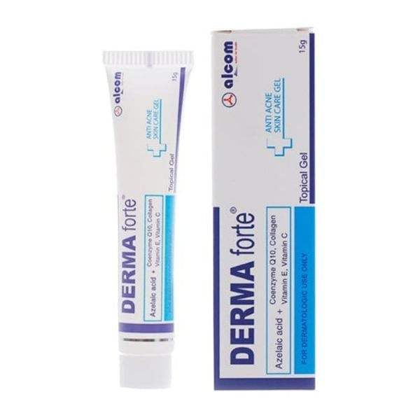 Gel Hỗ Trợ Giảm Mụn, Giảm Thâm Derma Forte Topical Gel 15g