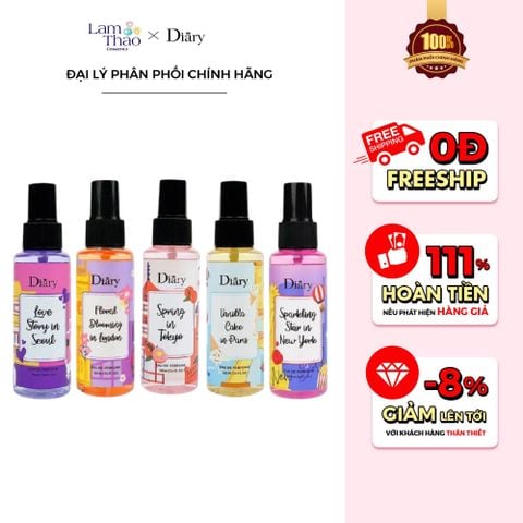  Xịt Thơm Cơ Thể Diary Eau De Perfume 