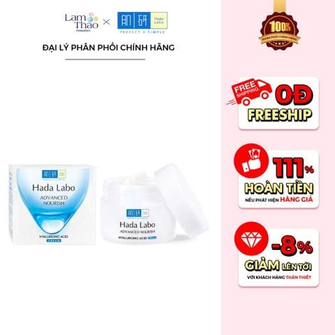  Kem Dưỡng Ẩm Tối Ưu Cho Mọi Loại Da Hada Labo Advanced Nourish Hyaluronic Acid Cream 