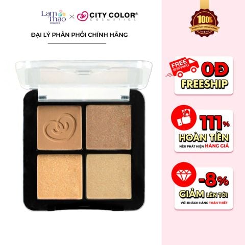  Phấn Mắt City Color Smokey Eyeshadow Palette 