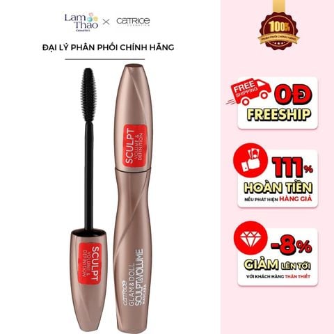 Mascara Làm Cong Dài Mi Catrice Glam & Doll Sculpt & Volume Mascara 