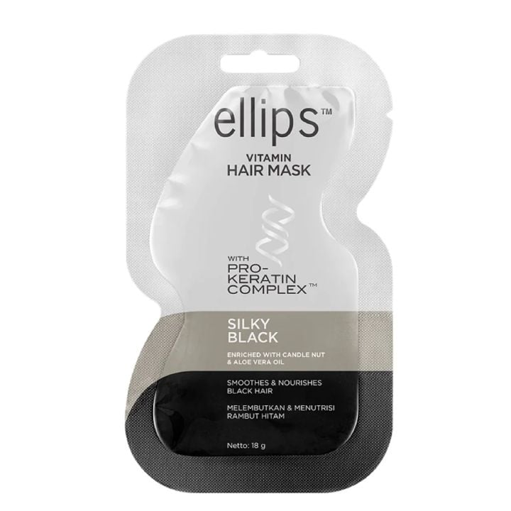 Kem Ủ Giúp Tóc Đen Suôn Mượt Ellips Vitamin Hair Mask Silky Black