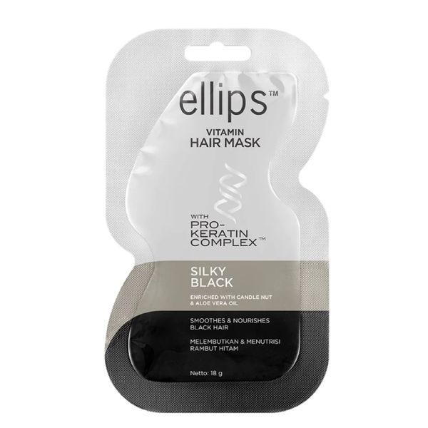 Kem Ủ Giúp Tóc Đen Suôn Mượt Ellips Vitamin Hair Mask Silky Black