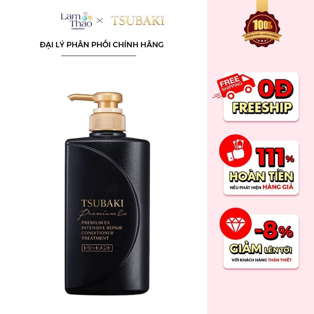 Dầu Xả Phục Hồi Hư Tổn, Gãy Rụng Tsubaki Premium EX Intensive Repair Conditioner