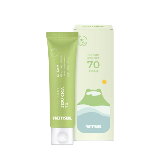 Kem Dưỡng Da Rau Má Pretty Skin The Pure Jeju Cica 70 Cream 50ml