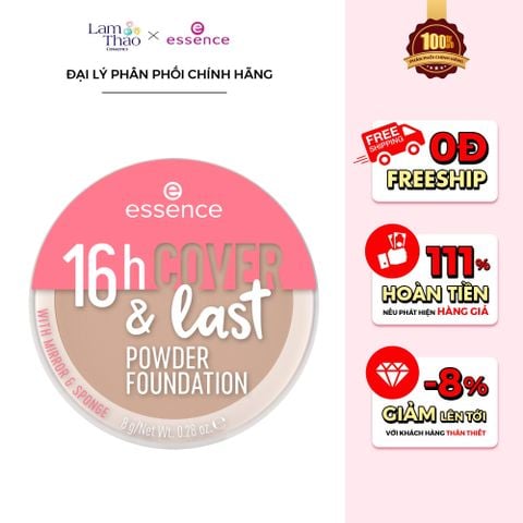  Phấn Nền Che Phủ Bền Màu Essence 16H Cover & Last Powder Foundation 