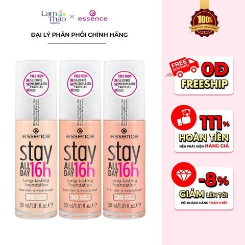  Kem Nền Bền Màu Essence Stay All Day 16h Long Lasting Foundation 