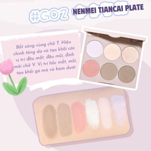  Bảng Phấn Trang Điểm Gogo Tales Nude Light Shadow Highlight Contouring Disc 