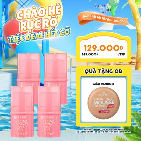  [DEAL 10/5 - 08/6 TẶNG PHẤN TƯƠI ESSENCE MOUSE] Má Hồng Dạng Thỏi Essence Baby Got Blush 