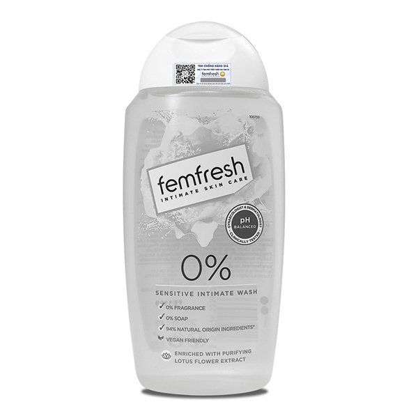 Dung Dịch Vệ Sinh Phụ Nữ Cao Cấp Cho Da Nhạy Cảm Femfresh 0% Sensitive Intimate Wash