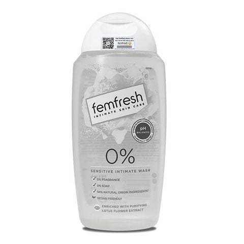  Dung Dịch Vệ Sinh Phụ Nữ Cao Cấp Cho Da Nhạy Cảm Femfresh 0% Sensitive Intimate Wash 