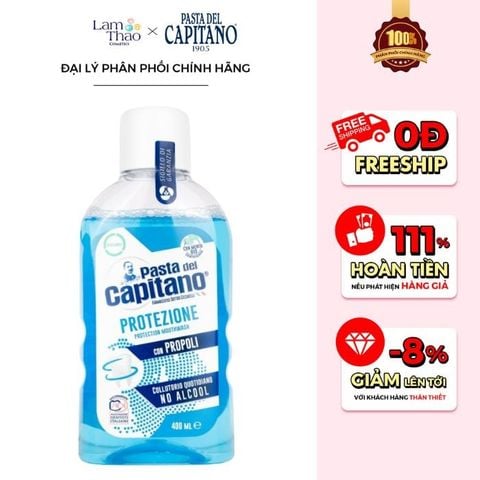  Nước Súc Miệng Bảo Vệ Khoang Miệng Toàn Diện Pasta Del Capitano Protezione Mouthwash 
