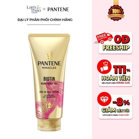  Dầu Xả Pantene 3 Phút Diệu Kỳ Ngăn Rụng Tóc 3 Minute Miracle Biotin Strength Intensive Serum Conditioner 