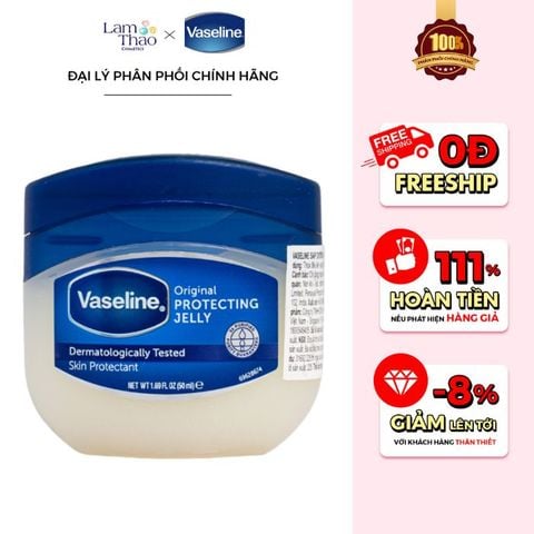  [DEAL SỐC 15.10 - 25.10] Sáp Dưỡng Ẩm Đa Năng Vaseline Pure Petroleum Jelly Original 