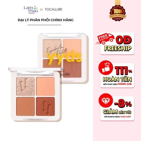  Bảng Phấn Mắt 4 Màu Focallure 4 Colors Eyeshadow Palette 