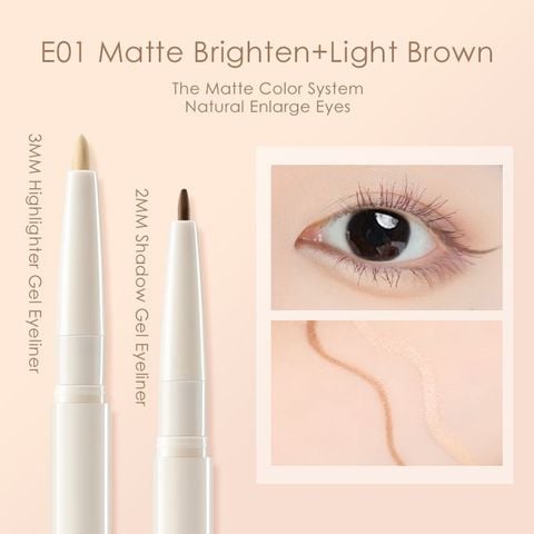  Bút Kẻ Bọng Mắt Dạng Gel Focallure Creamy Duo Gel Eyeliner FA369 