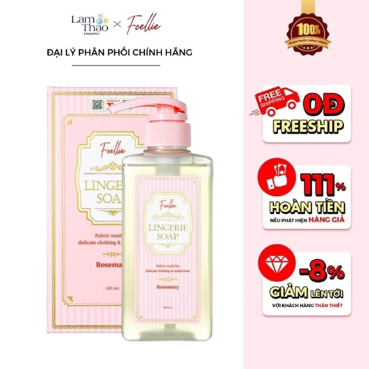 Nước Giặt Đồ Nội Y Foellie Lingerie Soap 500ml