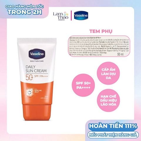  Kem Chống Nắng Vaseline Daily Sun Cream SPF 50+ PA++++ 
