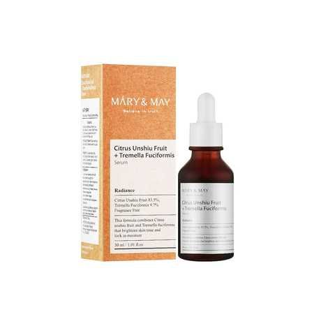 [HĐ Mary & May 299K tặng Túi Tote Mary&May] Tinh Chất Làm Sáng Da Mary & May Citrus Unshiu + Tremella Fuciformis Serum