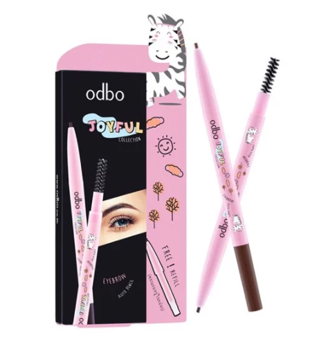 Chì Kẻ Mày 2 Đầu Tặng Kèm Lõi Odbo Joyful Collection Eyebrown Auto Pencil