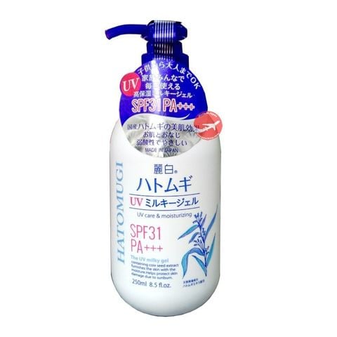  Sữa Dưỡng Thể Dưỡng Ẩm Và Chống Nắng Hatomugi UV Care & Moisturizing SPF31 PA+++ The UV Milky Gel 