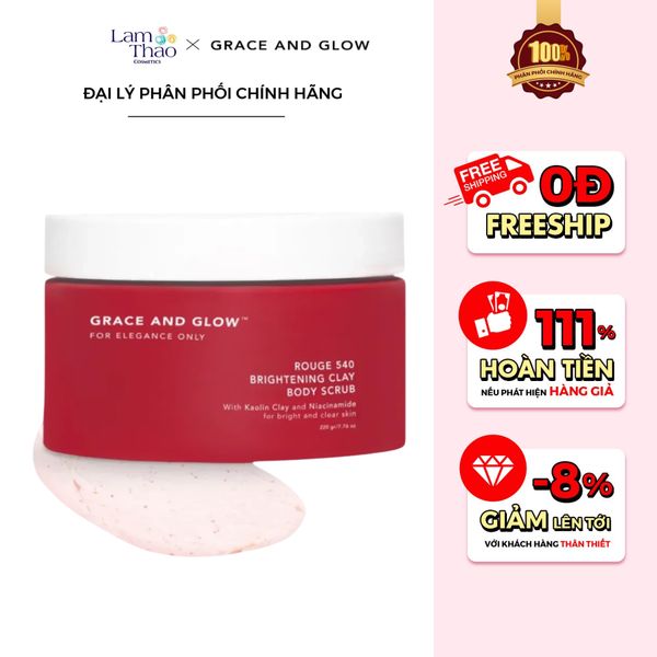 Tẩy Tế Bào Chết Body Grace And Glow Rouge 540 Brightening Clay Body Scrub