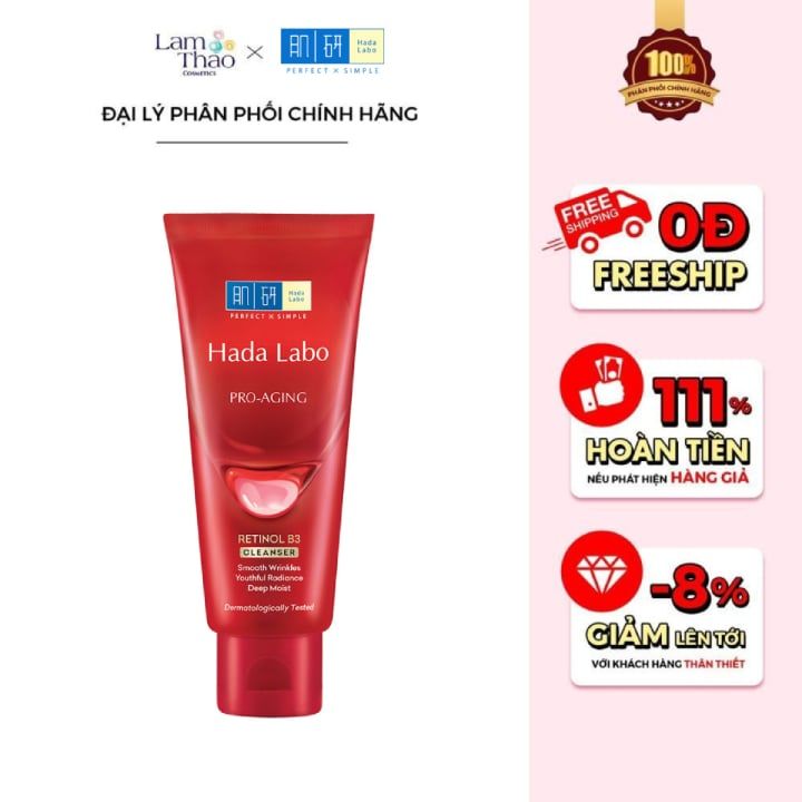 Sữa Rửa Mặt Ngừa Lão Hóa Hada Labo Pro Anti Aging Lifting Cleanser