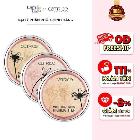  [DEAL 22/6 - 25/6 GIÁ SỐC ÁP DỤNG MÀU 010, 020] Phấn Bắt Sáng Catrice More Than Glow Highlighter 