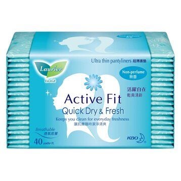  Băng Vệ Sinh Hàng Ngày Không Hương Laurier Ultra Thin Pantyliner Active Fit Non-Perfume 