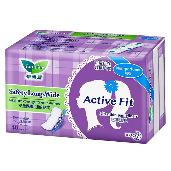 Băng Vệ Sinh Siêu Thấm Không Hương Laurier Ultra Thin Pantyliner Active Fit Non-Perfume