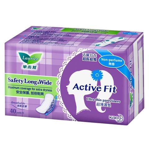  Băng Vệ Sinh Siêu Thấm Không Hương Laurier Ultra Thin Pantyliner Active Fit Non-Perfume 