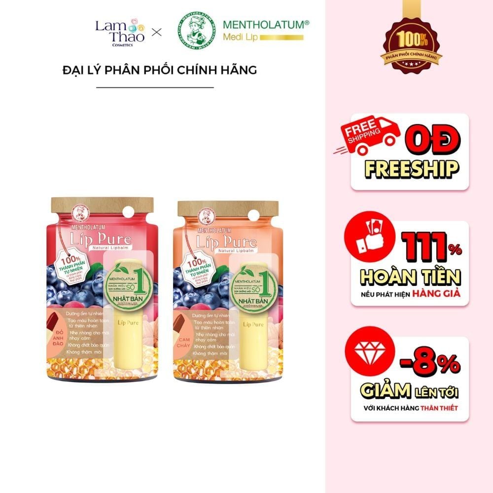 Son Dưỡng Lip Pure Natural Lipbalm 3.8g