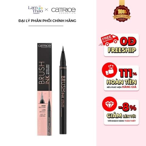  Bút Màu Sắc Nét Đầu Kẻ Mềm Mại Catrice Brush Ink Tattoo Liner Waterproof 