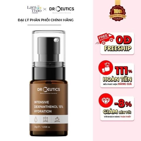  Tinh Chất Cấp Ẩm, Phục Hồi Da DrCeutics B5 Intensive Dexpanthenol 15% Hydration 