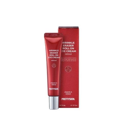  Kem Mắt Hỗ Trợ Cải Thiện Nếp Nhăn Dưỡng Trắng Vùng Mắt Pretty Skin Wrinkle Eraser Roll On Eye Cream Vitamin A Retinol 