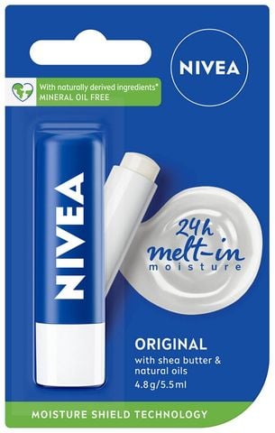  Son Dưỡng Môi Chuyên Sâu Nivea Original Care Caring Lip Balm 