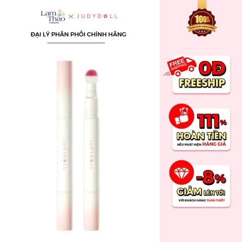  Son Kem Lì Đầu Bông Dặm Judydoll Cushion Lip Powder Cream 