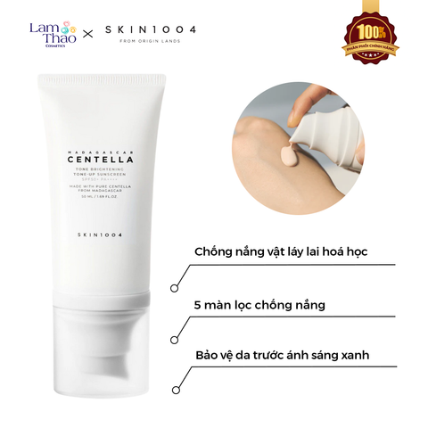  Kem Chống Nắng Nâng Tone Dưỡng Sáng Skin1004 Madagascar Centella Tone Brightening Tone-up Sunscreen SPF50+ PA++++ 