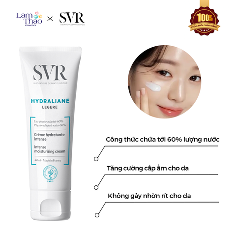  Kem Dưỡng Ẩm Chuyên Sâu SVR Hydraliane Legere 