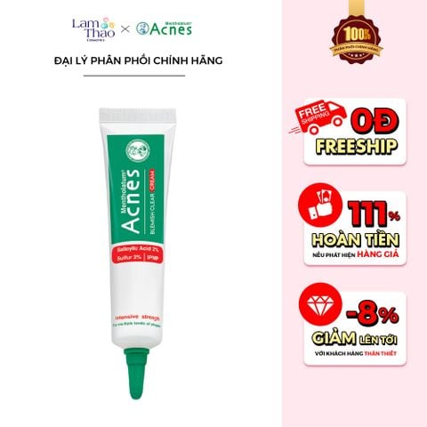  Kem Giảm Mụn Chuyên Sâu Acnes Blemish Clear Cream 
