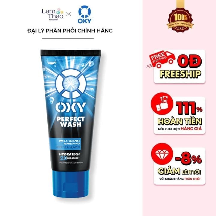 Kem Rửa Mặt Làm Sạch Sâu Sảng Khoái Oxy Perfect Wash