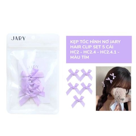  Kẹp Tóc Hình Nơ Jary Hair Clip Set 5 Cái 