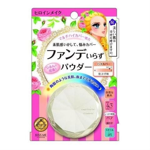  Phấn Phủ Chống Nắng, Siêu Che Phủ Kissme Heroine Make Long Stay Powder 