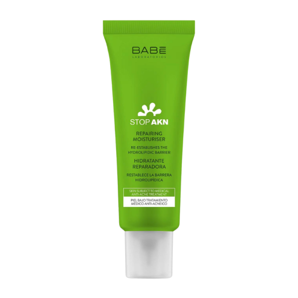 [Mua FULLSIZE TẶNG 2 Kem Dưỡng BABE Stop AKN Mattifying Moisturiser 2ml] Kem Dưỡng Ẩm Phục Hồi Cho Da Mụn Laboratorios BABE Stop AKN Repairing Moisturiser