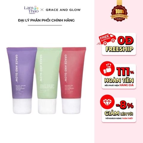  Lăn Khử Mùi Hỗ Trợ Tiết Giảm Mồ Hôi Grace And Glow Deodorant Serum 