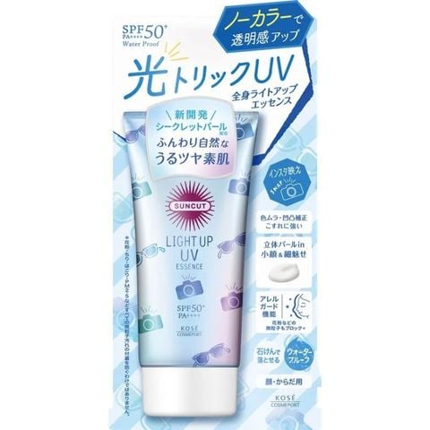  Tinh Chất Chống Nắng Hỗ Trợ Sáng Da Kose Suncut Light Up UV Essence SPF50+ PA++++ 