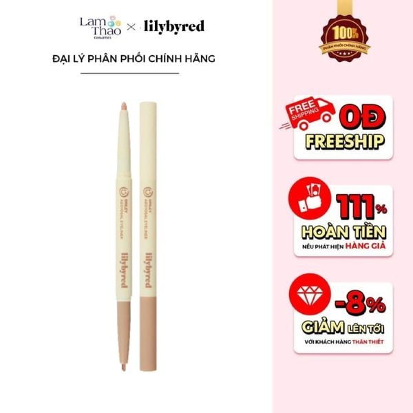 Chì Kẻ Bọng Mắt Hai Đầu Dạng Sáp Lilybyred Smiley Aegyosal Eyeliner